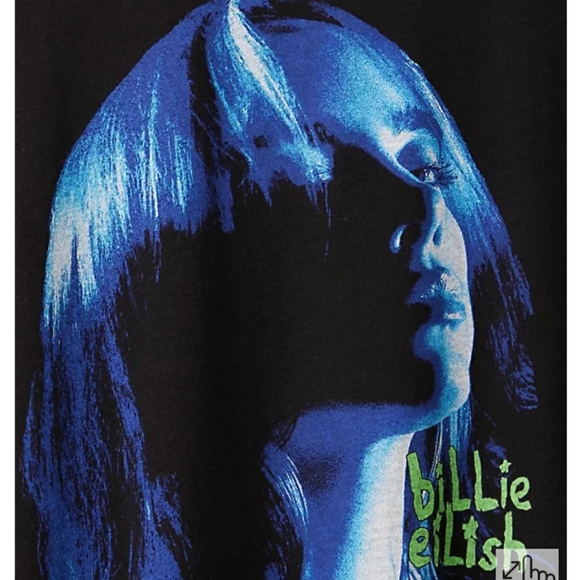 NWT Torrid Billie Eilish Black Crew Neck  Short Sleeve Tee Shirt - Picture 4 of 10